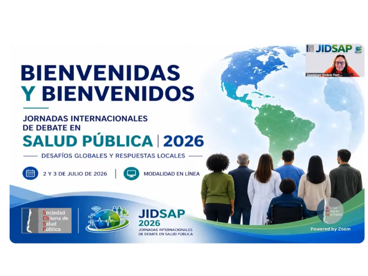 JIDSAP 2026 reunió a más de 500 participantes de Latinoamérica en un inédito encuentro virtual para debatir los desafíos de la salud pública