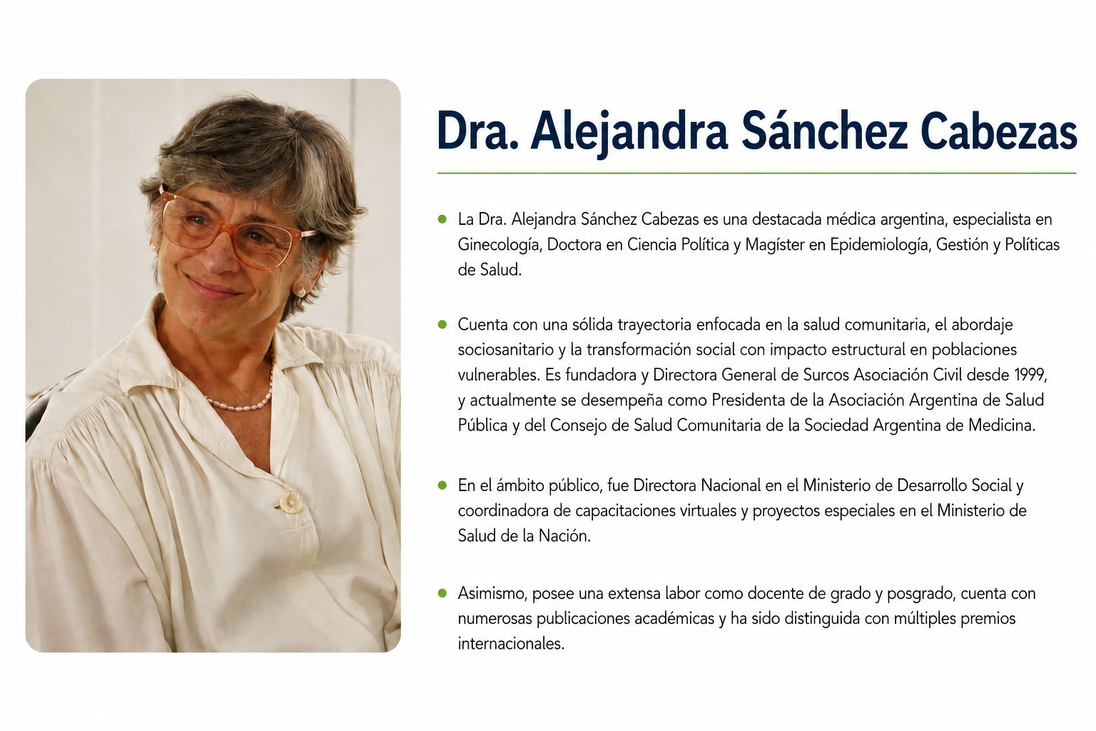 Dra Alejandra Sánchez